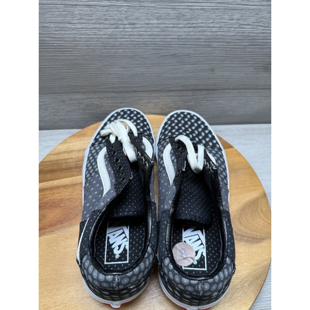 Vans Old Skool Black Gray White Patchwork Tie Pri… - image 6